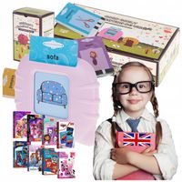 NAUKA ANGIELSKIEGO 112 FISZEK INTERAKTYWNA ZABAWKA EDUKACYJNA 224 SŁÓWEK