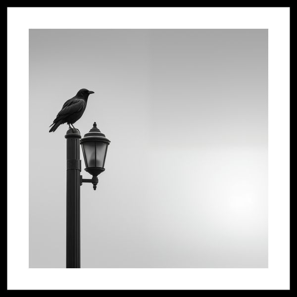 Plakat 50x50cm Samotny Postój Kruka zdjęcie 3