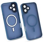 etui do iphone 16 plus niebieski mat magsafe case plecki pokrowiec ochrona