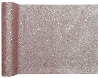 Bieżnik brokatowy różowe złoto 28x300cm