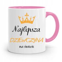 Kubek Różowy Dla Dziewczyny Najlepsza Dziewczyna Z Nadrukiem Ze Zdjęciem