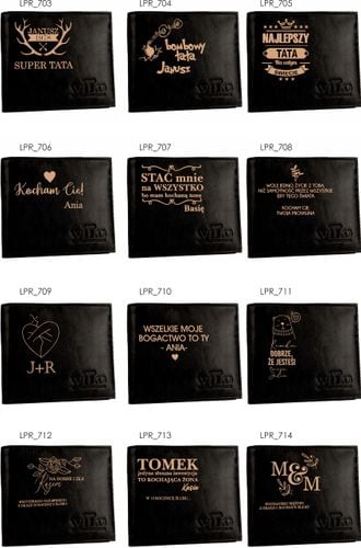 Portfel grawerowany DLA DZIADKA skóra TWÓJ TEKST na Arena.pl