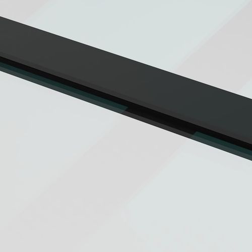 Drzwi przesuwne z zestawem okuć czarne 76x205 cm ESG szkło na Arena.pl