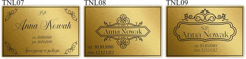 TABLICZKA NA GRÓB NAGROBKOWA TABLICA NAGROBNA zdjęcie 4