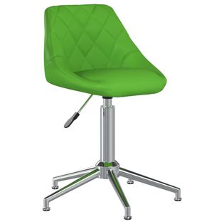 Obrotowe Krzesło Biurowe, Zielone, Sztuczną Skórą