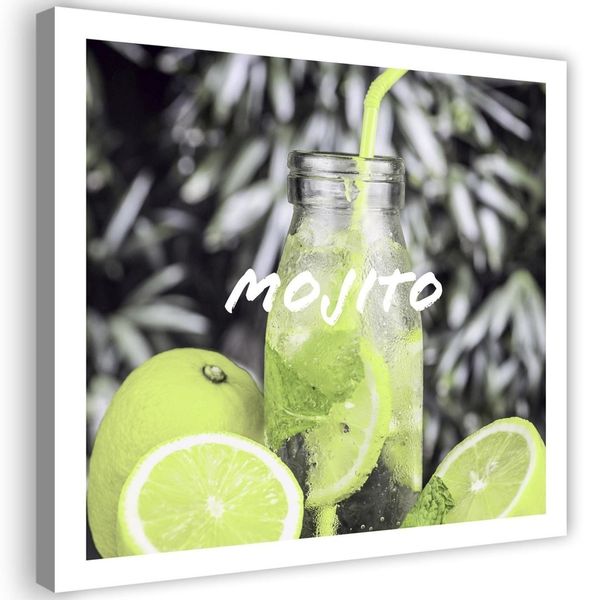 Emaga Obraz na płótnie, Mojito drink - 40x40 zdjęcie 1
