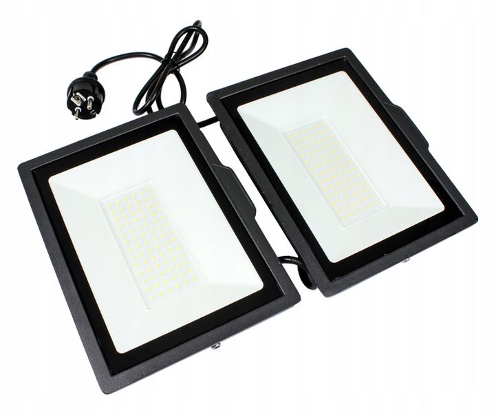 Halogen Naświetlacz LED 2x 100W + Statyw Budowlany zdjęcie 5