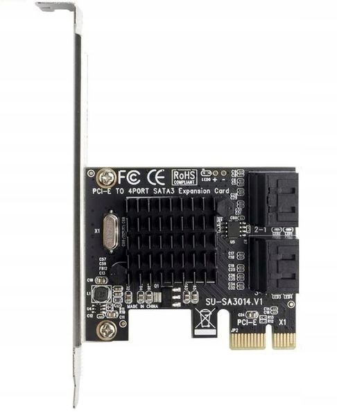 Kontroler Adapter Karta PCI-E 1x na 4x SATA 3 zdjęcie 2