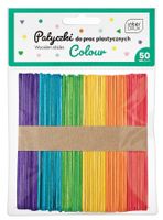 KOLOROWE PATYCZKI DO PRAC PLASTYCZNYCH 113x10 50SZT INTERDRUK