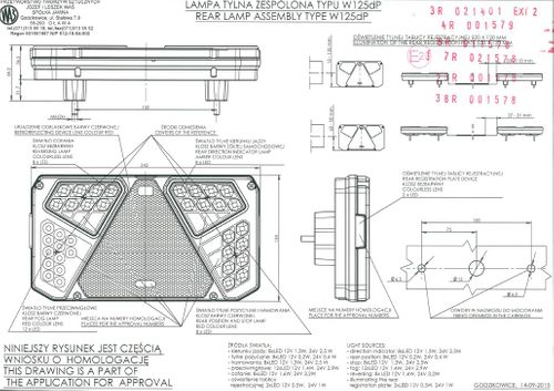 Lampa LED zespolona tylna 6 funkcji PRAWA (916) na Arena.pl