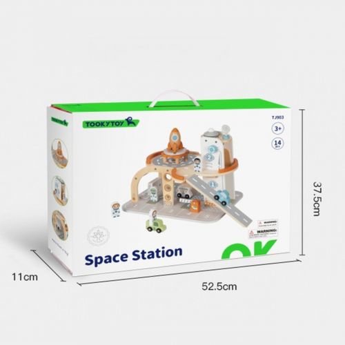 TDLA DZIECI  DREWNIANY KOSMICZNY PARKING  STACJA KOSMICZNA na Arena.pl