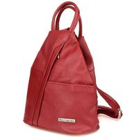 BELTIMORE plecak damski skórzany trójkątny elegancki V478 bordowy