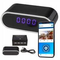 Zegar Z Ukrytą Kamerą / ZEGAREK SZPIEGOWSKI UKRYTA MINI KAMERA TRYB NOCNY