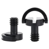 Śruba 1/4" stal nierdzewna 14 mm czarna z uchem