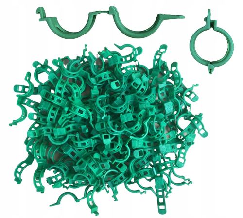 ZAPINKI KLIPSY UCHWYT SPINACZ DO ŁODYG POMIDORÓW FASOLI PĘDÓW 100 na Arena.pl