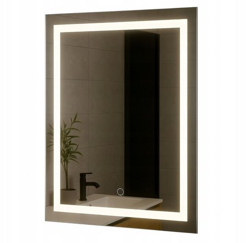 LUSTRO 50X70 Z WŁĄCZNIKIEM DOTYKOWYM OŚWIETLENIE LED LUNA na Arena.pl