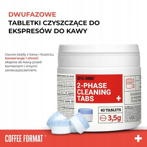 Dwufazowe tabletki czyszczące do ekspresów Jura Coffee Format 40 sztuk 3,5g na Arena.pl