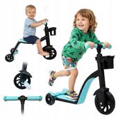 Hulajnoga dla dzieci 3w1 trójkołowa rowerek biegowy trójkołowy PLAYIO