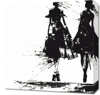 Obraz 50x50cm Atramentowy Przerys