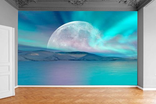 Fototapeta ZORZA POLARNA ZACHÓD SŁOŃCA 390x280 na Arena.pl