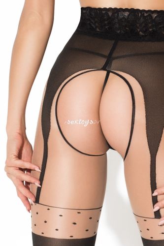 Rajstopy OPEN CROTCH Pin-Up 40DEN SUPER JAKOŚĆ L/XL na Arena.pl