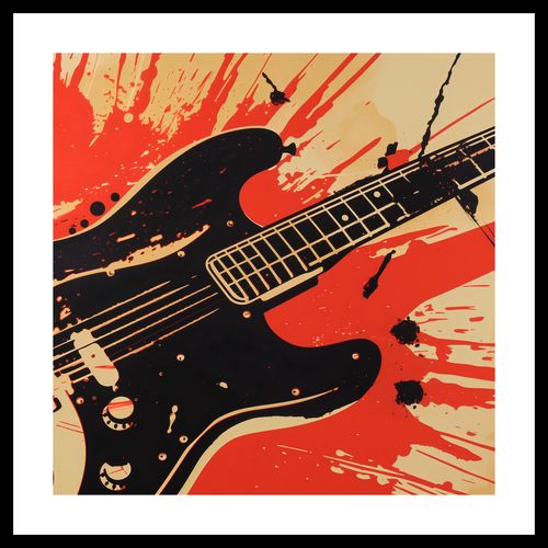 Plakat 50x50cm Gitara Elektryczna na Arena.pl