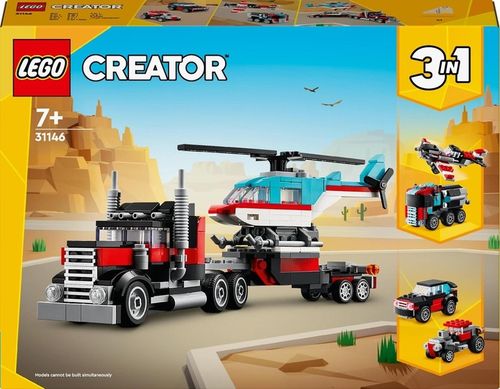 LEGO CREATOR 3w1CIĘŻARÓWKA SAMOCHÓD WYŚCIGÓWKA AUTO SAMOLOT HELIKOPTER na Arena.pl