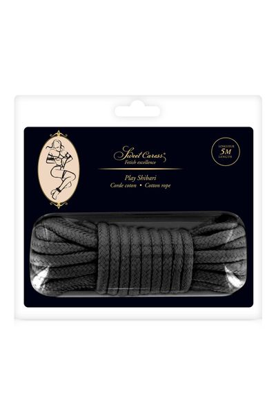 SM BONDAGE ROPE BLACK 5M (Size: T1) zdjęcie 2