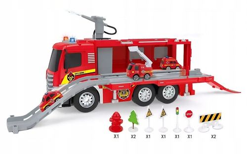 DUŻY WÓZ STRAŻACKI NA WODĘ STRAŻ POŻARNA DZWIĘKI na Arena.pl