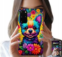 ETUI DO SAMSUNG GALAXY S20 PLUS - KWIACISTE WZORY PIESEK PIES JORK PLECKI