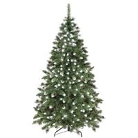 Choinka sztuczna 200 cm sosna diamentowa ośnieżona z szyszkami