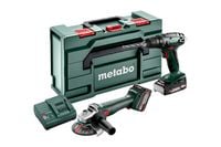 ZESTAW COMBO 18V BS18+W18 L9-125 1*2.0AH 1*4.0AH - ME 685204500
