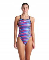 Damski strój kąpielowy na basen jednoczęściowy treningowy Stripe Arena D36