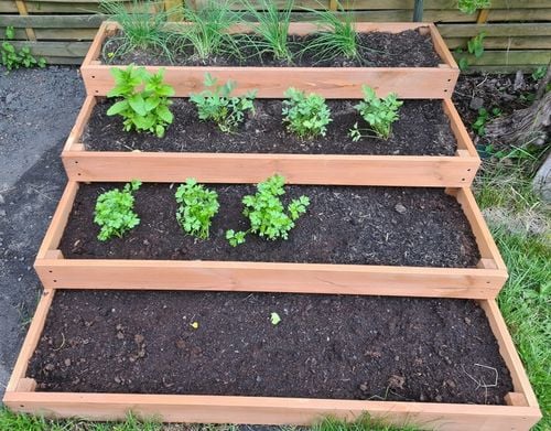 Warzywniak inspekt 4-piętrowy impregnowany, złożone boki, 120x120x40 na Arena.pl