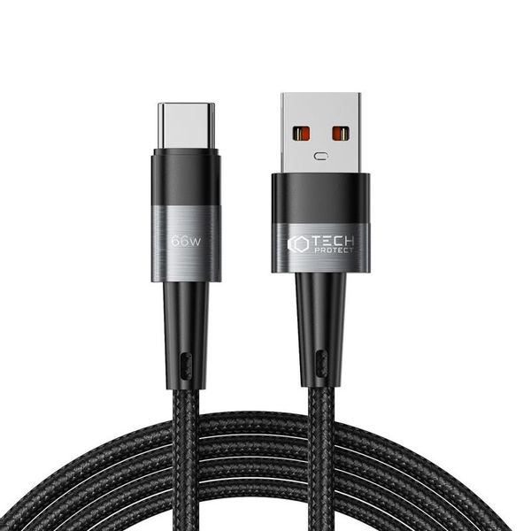 TECH-PROTECT KABEL ULTRABOOST 66W 6A USB/USB-C 2M GREY zdjęcie 1