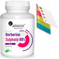 Berberine Sulphate SIARCZAN 99% 400 mg 60 kapsułek VEGE bez laktozy