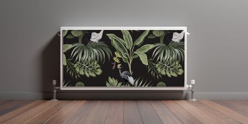 OSŁONA MAGNETYCZNA Na Kaloryfer Liście Tropikalne Ptaki 100cm x 60cm na Arena.pl