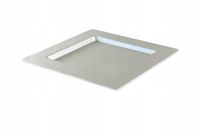 talerze plastikowe 30 x 30 cm srebrne 4 szt.      34-23