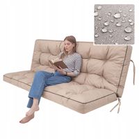 PODUSZKA NA HUŚTAWKĘ Poducha na Ławkę Ogrodową z oparciem WODOODPORNA 140cm