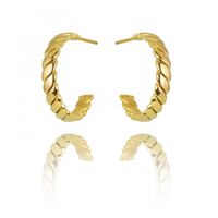 Kolczyki Ze Stali Szlachetnej Pozłacanej 14K Złotem Kst2970