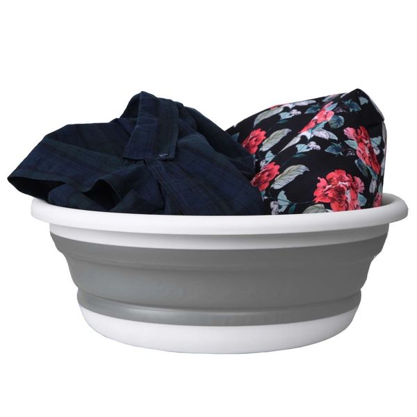 Miska okrągła 37 cm biało-szara COMPACT 9 litrów zdjęcie 7