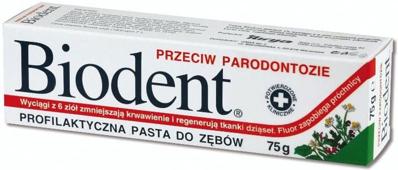 Biodent Pasta do zębów przeciw parodontozie  75g zdjęcie 1