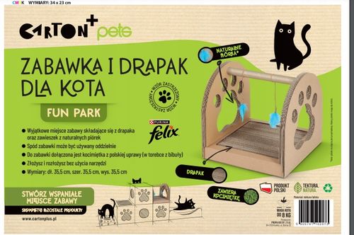 KARMA DLA KOTA MOKRA FELIX FANTASTIC MIX SMAKÓW 120 SASZETEK + DRAPAK na Arena.pl