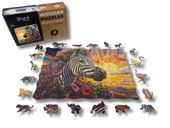 Puzzle Drewniane dla dzieci i dorosłych ColorfullZebra Zebra 100 el