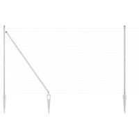 Ogrodzenie z słupkami Srebrny 1.5 x 10 m Stal