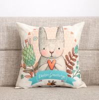 Poszewka na poduszkę z zajączkiem Easter Greeting 45x45cm