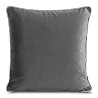 Poszewka Melia 60x60 cm stalowa welwetowa z lamówką
