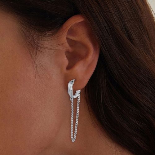 K481 Srebrne koła z łańcuszkami zatrzaski srebro 925 na Arena.pl