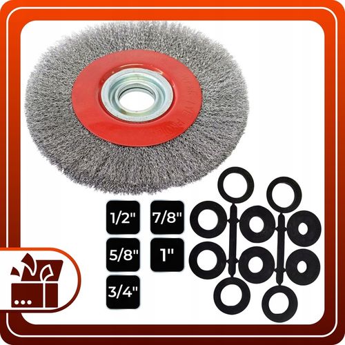 SZCZOTKA DRUCIANA do szlifierki stołowej tarczowa 150mm otw 33mm z na Arena.pl