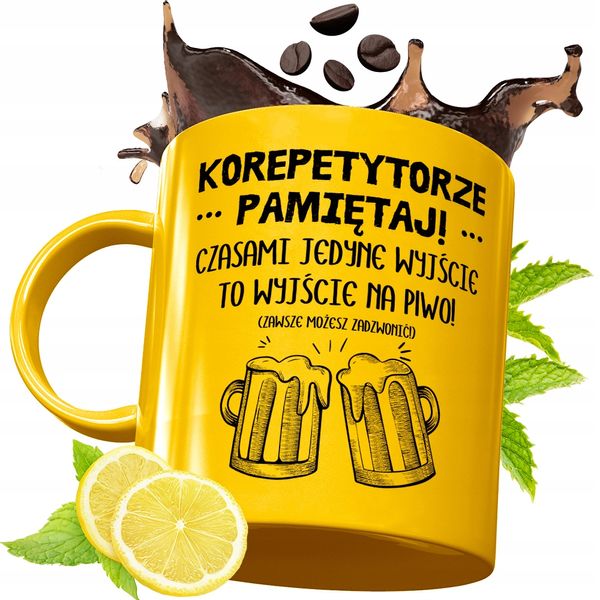 Złoty Kubek Premium Dla Korepetytora Prezent Z Nadrukiem Ze Zdjęciem zdjęcie 1